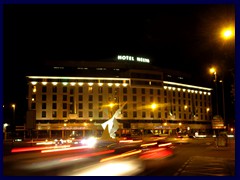 Murcia by night 31 - Hotel Nelva, our hotel (4 star). 8 floors, 250 rooms.